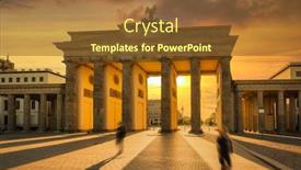  Presentation with germany food rustic - Cool new slides with brandenburg-gate-in-berlin backdrop and a tawny brown colored foreground