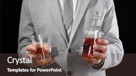  Presentation with brandy - Slides having brandy on dark background alcohol background and a  colored foreground