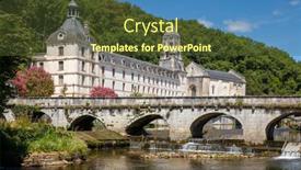  Presentation with france - Presentation theme featuring brantome-in-france-dordogne-perigord background and a  colored foreground