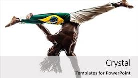  Presentation with rasta - Cool new PPT layouts with rasta - one brazilian black man dancer backdrop and a light gray colored foreground