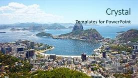  Presentation with jin ding monastry mountain - Amazing slide deck having sugarloaf mountain in rio de backdrop and a sky blue colored foreground