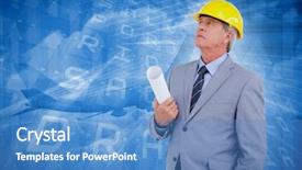  Presentation with look - Beautiful presentation theme featuring brasilia city - mature architect taking a close backdrop and a teal colored foreground