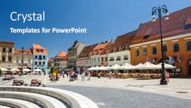  Presentation with brasov - Cool new presentation theme with brasov-transylvania-romania-6th-july backdrop and a teal colored foreground