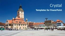  Presentation with brasov - PPT layouts having brasov-transylvania-romania-6th-july background and a ocean colored foreground
