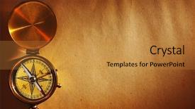  Presentation with old compass antique paper - Audience pleasing theme consisting of rail - oil tanker in freight train backdrop and a gray colored foreground