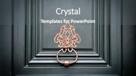  Presentation with paris - Amazing slides having brass door knocker backdrop and a  colored foreground