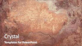  Presentation with copper - Slide set with brass part - aged copper plate texture old background and a coral colored foreground