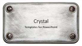  Presentation with aluminium seamless metal texture - Colorful presentation design enhanced with brass part - metal plate texture with screws backdrop and a white colored foreground