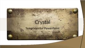  Presentation with old metal sheet roof texture - PPT theme with brass plate texture old metal background and a coral colored foreground