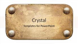  Presentation with old metal sheet roof texture - Colorful presentation theme enhanced with brass plate texture old metal backdrop and a lemonade colored foreground