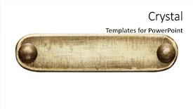  Presentation with old metal sheet roof texture - Audience pleasing presentation theme consisting of brass plate texture old metal backdrop and a white colored foreground