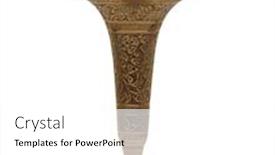  Presentation with clipping - Cool new presentation theme with brass-vase-isolated-with-clipping backdrop and a  colored foreground