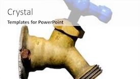  Presentation with end - Presentation featuring brass-water-end-of-line background and a white colored foreground