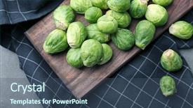  Presentation with brussels - Beautiful PPT layouts featuring brassica - wooden board with fresh raw backdrop and a  colored foreground