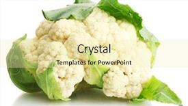  Presentation with cauliflower - Colorful slide set enhanced with crucification - fresh cauliflower isolated on white backdrop and a blonde colored foreground