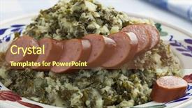  Presentation with dutch - Presentation design featuring brassica oleracea - traditional dutch plate with stewed background and a  colored foreground