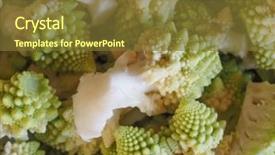  Presentation with vegan food - Cool new presentation with brassica oleracea aka romanesque cauliflower backdrop and a tawny brown colored foreground