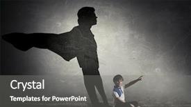  Presentation with brave - Slide deck with brave - he will become real man background and a gray colored foreground