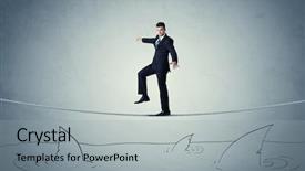  Presentation with shark fin - Slide set enhanced with aboved rawn ocean with shark background and a light gray colored foreground