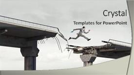  Presentation with brave - Theme enhanced with brave enough to challenge it mixed media background and a light gray colored foreground