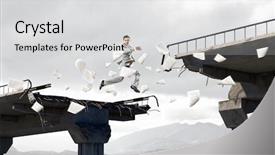  Presentation with brave - PPT layouts enhanced with brave-enough-to-challenge background and a light gray colored foreground