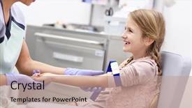  Presentation with brave - Beautiful theme featuring brave little girl having blood backdrop and a coral colored foreground