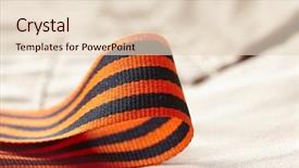  Presentation with cancer lemon green ribbon - PPT layouts enhanced with bravery award - st george ribbon background and a  colored foreground