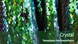  Presentation with plain colors gray texture cloth - Presentation design having brazil clothing - beautiful colorful sequins texture pattern background and a forest green colored foreground