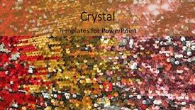  Presentation with pattern - Slides consisting of brazil clothing - beautiful red sequins texture pattern background and a red colored foreground