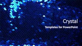  Presentation with metallic blue - PPT theme with brazil clothing - fashion blue material metallic fabric background and a  colored foreground
