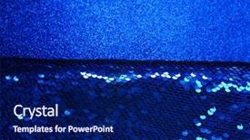  Presentation with blue metallic - PPT theme consisting of brazil clothing - fashion blue material metallic fabric background and a navy blue colored foreground