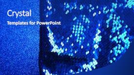  Presentation with blue metallic - Beautiful PPT theme featuring brazil clothing - fashion blue material metallic fabric backdrop and a royal blue colored foreground