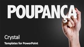  Presentation with brazil - Amazing PPT theme having brazil economy - savings account in portuguese backdrop and a  colored foreground