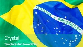  Presentation with brazil - PPT layouts enhanced with brazil flag background and a ocean colored foreground