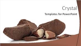  Presentation with nut - Slide set consisting of brazil-nut-group-whole background and a white colored foreground