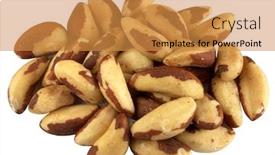  Presentation with brazil - Beautiful PPT theme featuring brazil-nuts-isolated backdrop and a gold colored foreground