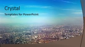  Presentation with brazil - Beautiful slides featuring brazil theme aerial view backdrop and a teal colored foreground