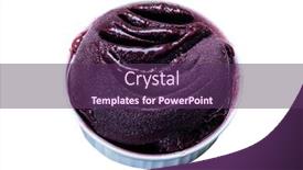  Presentation with acai - Colorful presentation design enhanced with brazilian-acai-isolated-on-white backdrop and a violet colored foreground