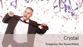  Presentation with bussines - Slides having brazilian bussines man anxious background and a  colored foreground