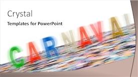  Presentation with colorful birthday or carnival frame - Slides enhanced with brazilian-carnival-passes-so-fast background and a white colored foreground