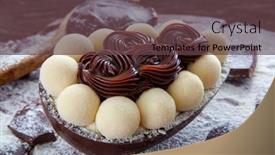  Presentation with easter - Amazing presentation design having brazilian-easter-egg-stuffed backdrop and a tawny brown colored foreground