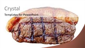  Presentation with meat food - Presentation enhanced with brazilian-picanha-meat-angus-brzilian background and a white colored foreground