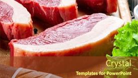  Presentation with raw meat - Theme featuring brazilian-picanha-raw-meat-angus background and a tawny brown colored foreground