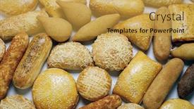  Presentation with snack - Audience pleasing slide set consisting of brazilian-snack backdrop and a gold colored foreground