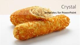  Presentation with snack - Amazing presentation theme having brazilian snack backdrop and a yellow colored foreground