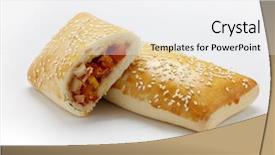  Presentation with snack - Beautiful PPT theme featuring brazilian snack backdrop and a white colored foreground