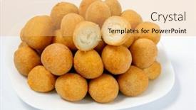  Presentation with cereal bar snacks - Theme enhanced with brazilian-snacks-traditional-snacks background and a  colored foreground