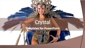  Presentation with dance beautiful couple dancing ballroom - Presentation design enhanced with brazillian dancers - beautiful carnival dancer background and a tawny brown colored foreground