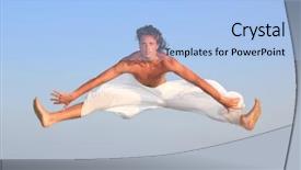  Presentation with beach - Cool new presentation with brazillian dancers - capoeira dancer jumping backdrop and a  colored foreground