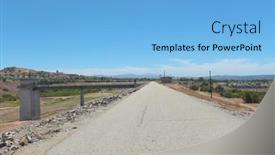  Presentation with flood - Presentation theme having brea-california-9-jun-2021 background and a light blue colored foreground